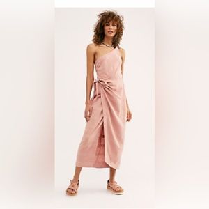 Wrap Tie At Leisure Midi Dress